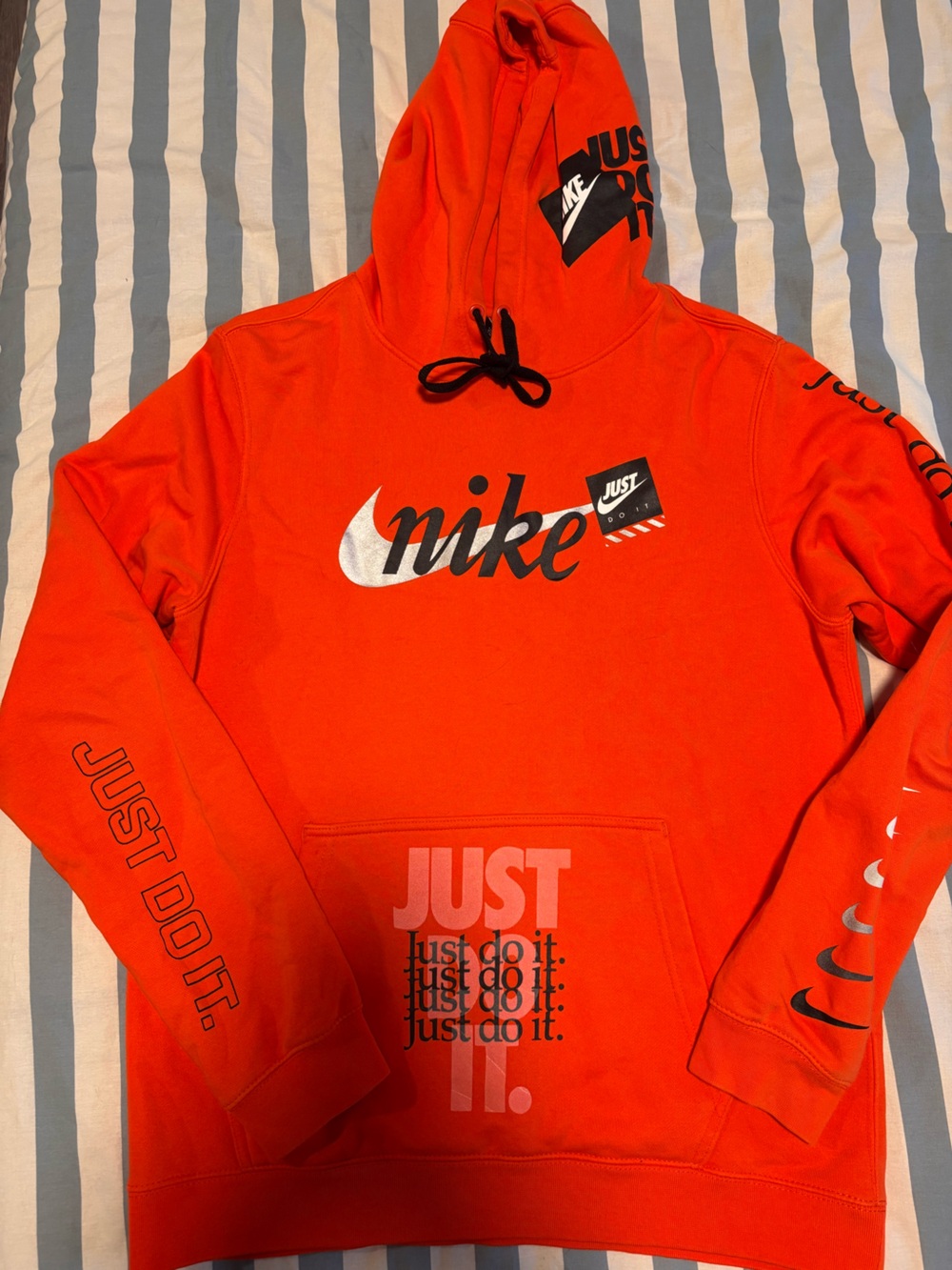 Nike Men’s Bright Orange Graphic Hoodie
